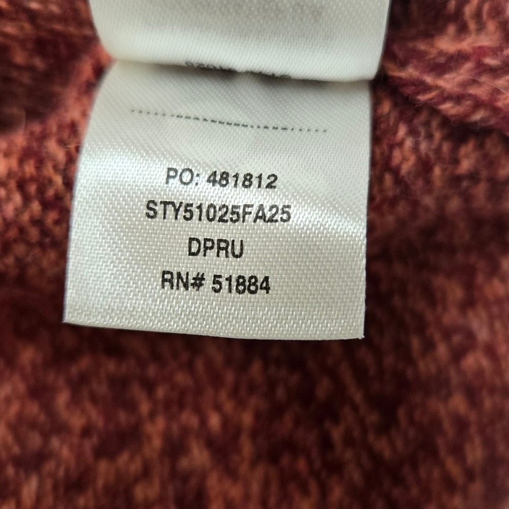 Patagonia Womens Large Recycled Wool-Blend Crewneck Sweater Dark Ruby Red Luxury - Picture 5 of 9